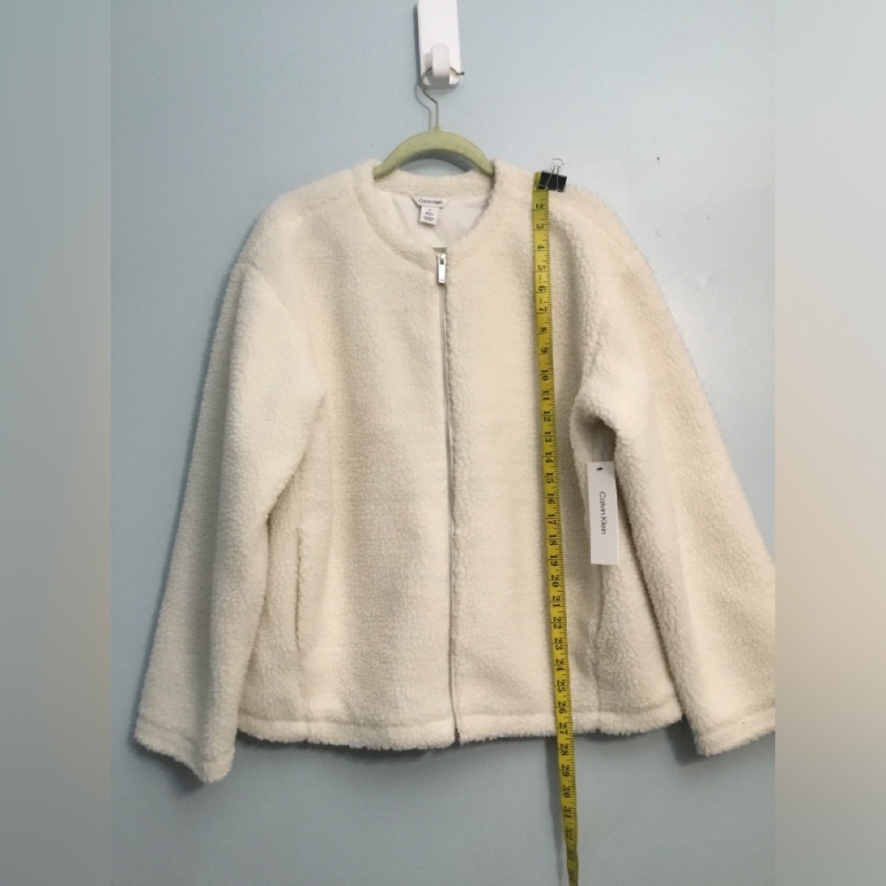 Calvin Klein Tofu Sherpa Jacket - Ivory